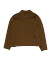 Acne Studios Zip-up Long Sleeved Jacket In Brown