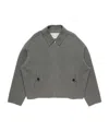 Acne Studios Zip-up Shirt Jacket In Gray