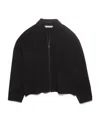 Acne Studios Zip-up Wool Shirt Jacket In Black