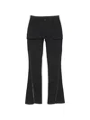 Acne Studios Belt Loop Casual Pants In Black