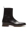 Acne Studios Square-toe Leather Boots In Black