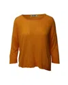 Acne Studios Zola Crew Knit Top In Orange Cotton
