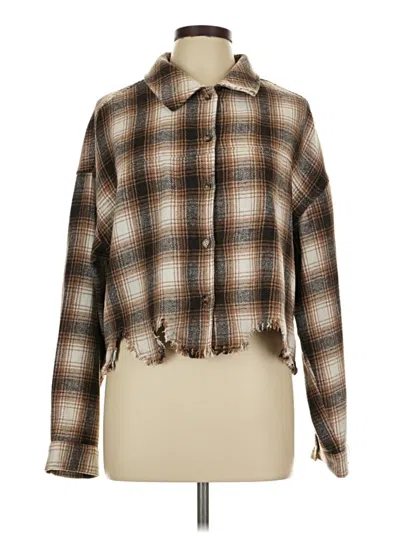 Pre-owned Acoa Collection Cardigan Sweater In Brown