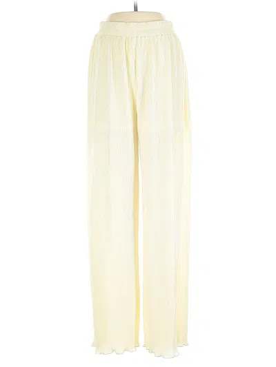 Pre-owned Acoa Collection Casual Pants In Yellow