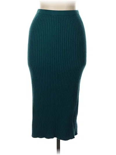 Pre-owned Acoa Collection Casual Skirt In Blue