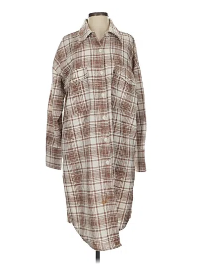 Pre-owned Acoa Collection Coat In Brown