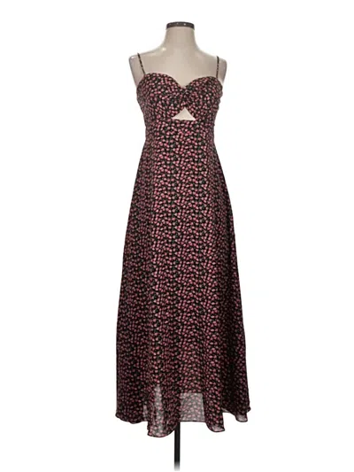 Pre-owned Acoa Collection Cocktail Dress In Burgundy