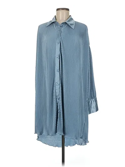 Pre-owned Acoa Collection Kimono In Blue