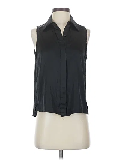 Pre-owned Acoa Collection Sleeveless Blouse In Black