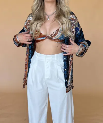 Acoa St Lucia Top Set In Rust Multi