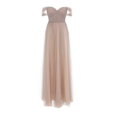 Acob À Porter Women's Monica Grey Long Tulle Dress In Purple