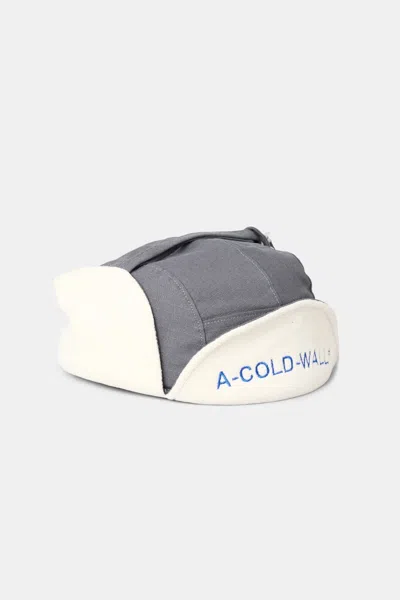 A-cold-wall* A Cold Wall Cotton Ripstop Sherpa Military Cap In Grey