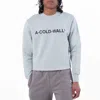 A-cold-wall* A Cold Wall Essential Logo Crew Sweater In Blue