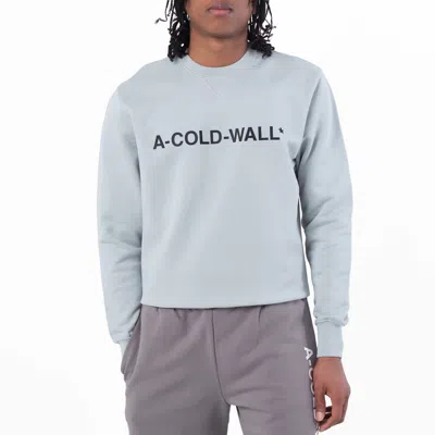 A-cold-wall* A Cold Wall Essential Logo Crew Sweater In Blue