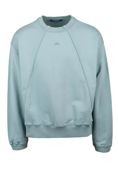A-cold-wall* Aqua Crew Neck Cotton Men Sweatshirt In Blue