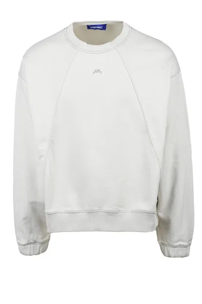 A-cold-wall* Beige Crewneck Cotton Men Sweatshirt In White