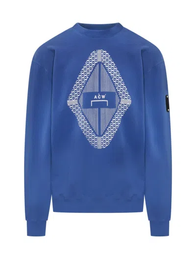 A-COLD-WALL* MEN BLUE CREW NECK SWEATSHIRT, XS LUXURY FOR MEN DARVEYS
