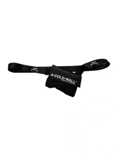 Pre-owned A-cold-wall* Canvas Belt Bag In Black