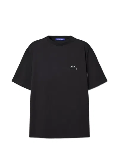 A-cold-wall* Chrome Logo-print Cotton T-shirt In 블랙