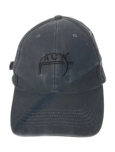 Pre-owned A-cold-wall* Cotton Baseball Hat In Blue