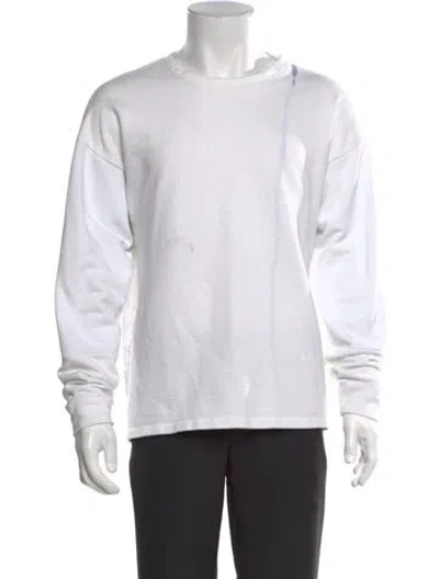 Pre-owned A-cold-wall* Crew Neck Long Sleeve Sweatshirt In White