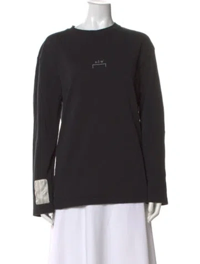 Pre-owned A-cold-wall* Crew Neck Long Sleeve Top In Black