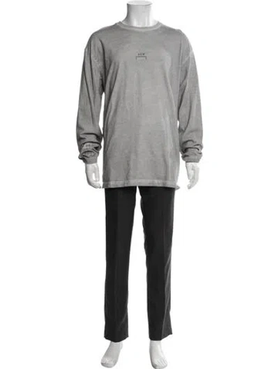 Pre-owned A-cold-wall* Crew Neck Long Sleeve T-shirt In Gray