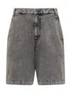 A-cold-wall* Dark Grey Solid Shorts In Gray