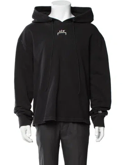 Pre-owned A-cold-wall* Graphic Print Crew Neck Hoodie In Black