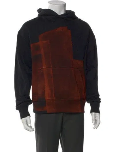 Pre-owned A-cold-wall* Graphic Print Crew Neck Hoodie In Black