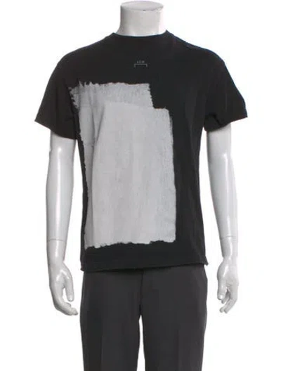 Pre-owned A-cold-wall* Graphic Print Crew Neck T-shirt In Black