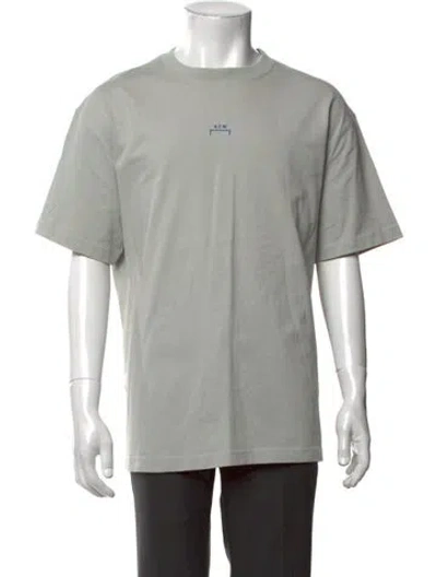 Pre-owned A-cold-wall* Graphic Print Crew Neck T-shirt In Grey