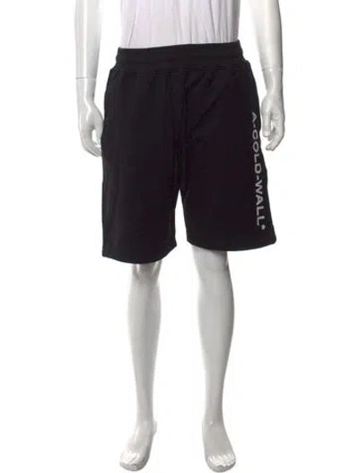 Pre-owned A-cold-wall* Graphic Print Jogger Shorts In Black
