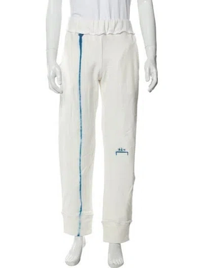 Pre-owned A-cold-wall* Graphic Print Lounge Bottoms W/ Tags In White