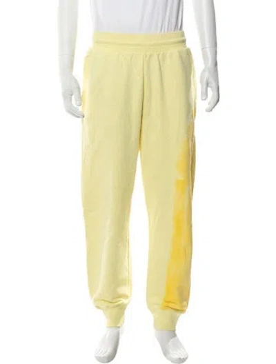 Pre-owned A-cold-wall* Graphic Print Lounge Bottoms In Yellow