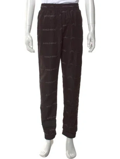Pre-owned A-cold-wall* Graphic Print Pants In Brown