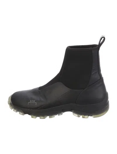 Pre-owned A-cold-wall* Leather Boots In Black