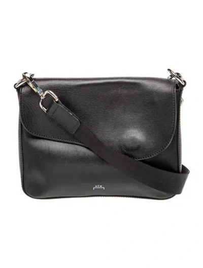 Pre-owned A-cold-wall* Leather Crossbody Bag In Black