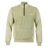 A-cold-wall* Leigh Quarter Zip Deep Olive In Green
