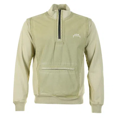 A-cold-wall* Leigh Quarter Zip Deep Olive In Green