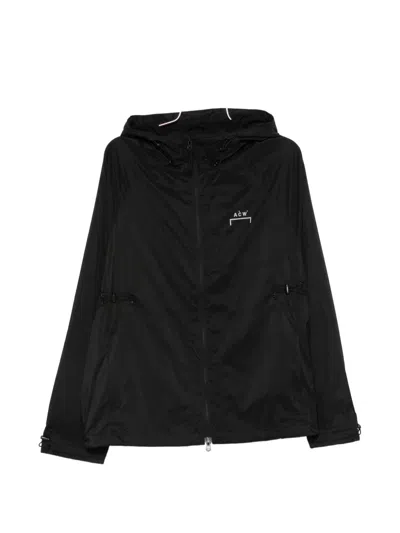 A-cold-wall* Logo-print Drawstring Hooded Jacket In Black