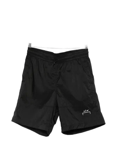 A-cold-wall* Logo-print Panelled Shorts In Black