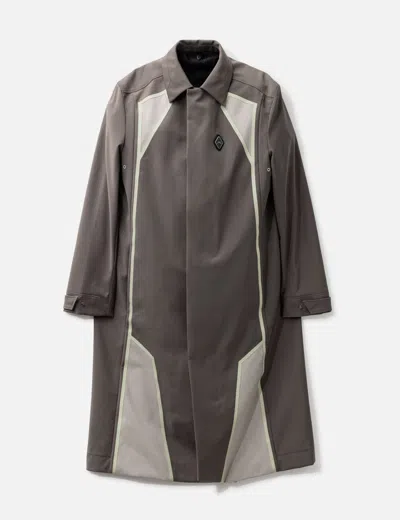 A-cold-wall* Mackintouch 2 In 1 Long Coat In Gray