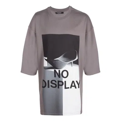 A-cold-wall* No Display Oversized T-shirt 'mid Grey' In Multi