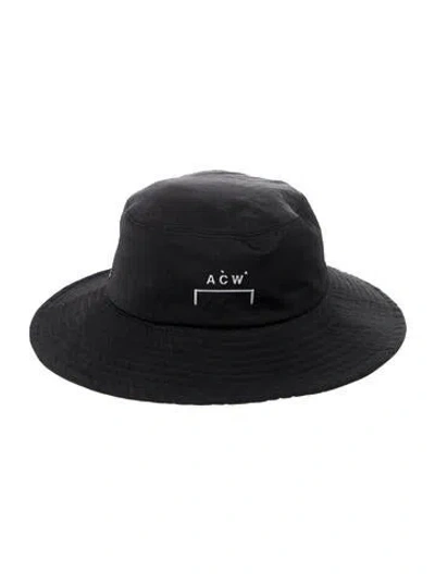 Pre-owned A-cold-wall* Polyester Logo Baja Hat In Black