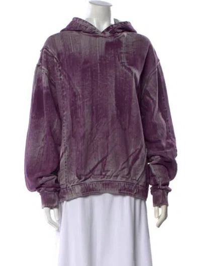 Pre-owned A-cold-wall* Tie-dye Print Crew Neck Sweater In Purple