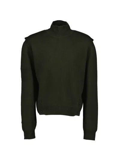 A-cold-wall* Utility Mock-neck Cardigan In Green