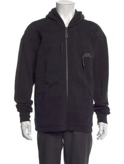 Pre-owned A-cold-wall* V-neck Long Sleeve Hoodie In Black