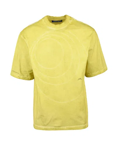 A-cold-wall* Yellow Stitch Cotton T-shirt In Blue