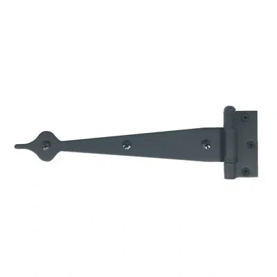 Acorn 10" Spear Strap Hinge In Matte Black